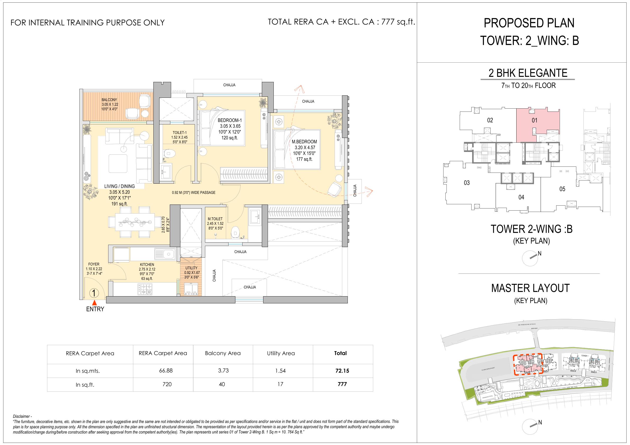2 BHK Floor Plan 10